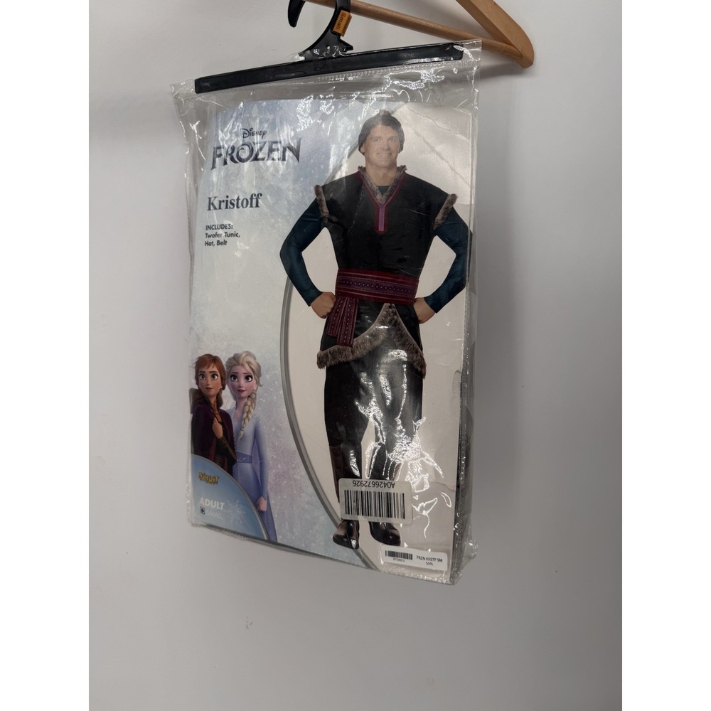 Frozen Kristoff Costume Adult Small – Spirit Disney Tunic Hat Belt, Light Wear